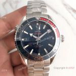 Swiss Replica Omega Seamaster Planet Ocean 600m Diver Men Watch Dark Blue & Red Bezel